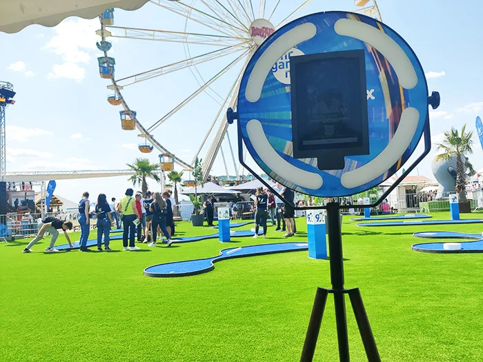 Unserer Fotobox stand 10 Tage auf dem Hessentag am Riesenrad.